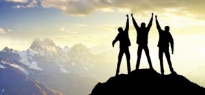 3 men at top