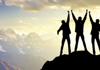 3 men at top