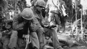 soldiers reflecting