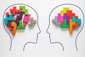 two puzzling heads